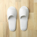 10-1/2" Open Toe Terry Disposable Non Washable Slippers